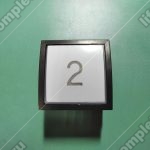 Кнопка вызова/приказа, STEP, красная подсветка, 2 этаж