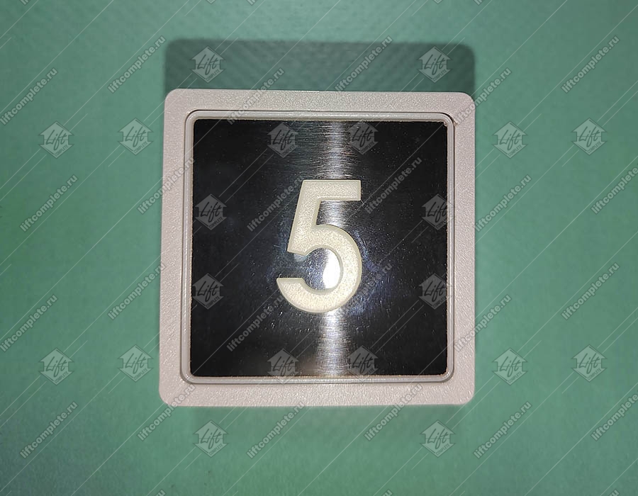 Кнопка вызова/приказа, MACPUARSA, 5 этаж, MB/VS, тип COMPACT, синяя подсветка