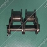 Переходное звено, двухрядной цепи привода поручня эскалатора, шаг - 12,7 мм, тип B, усиленное (HY)