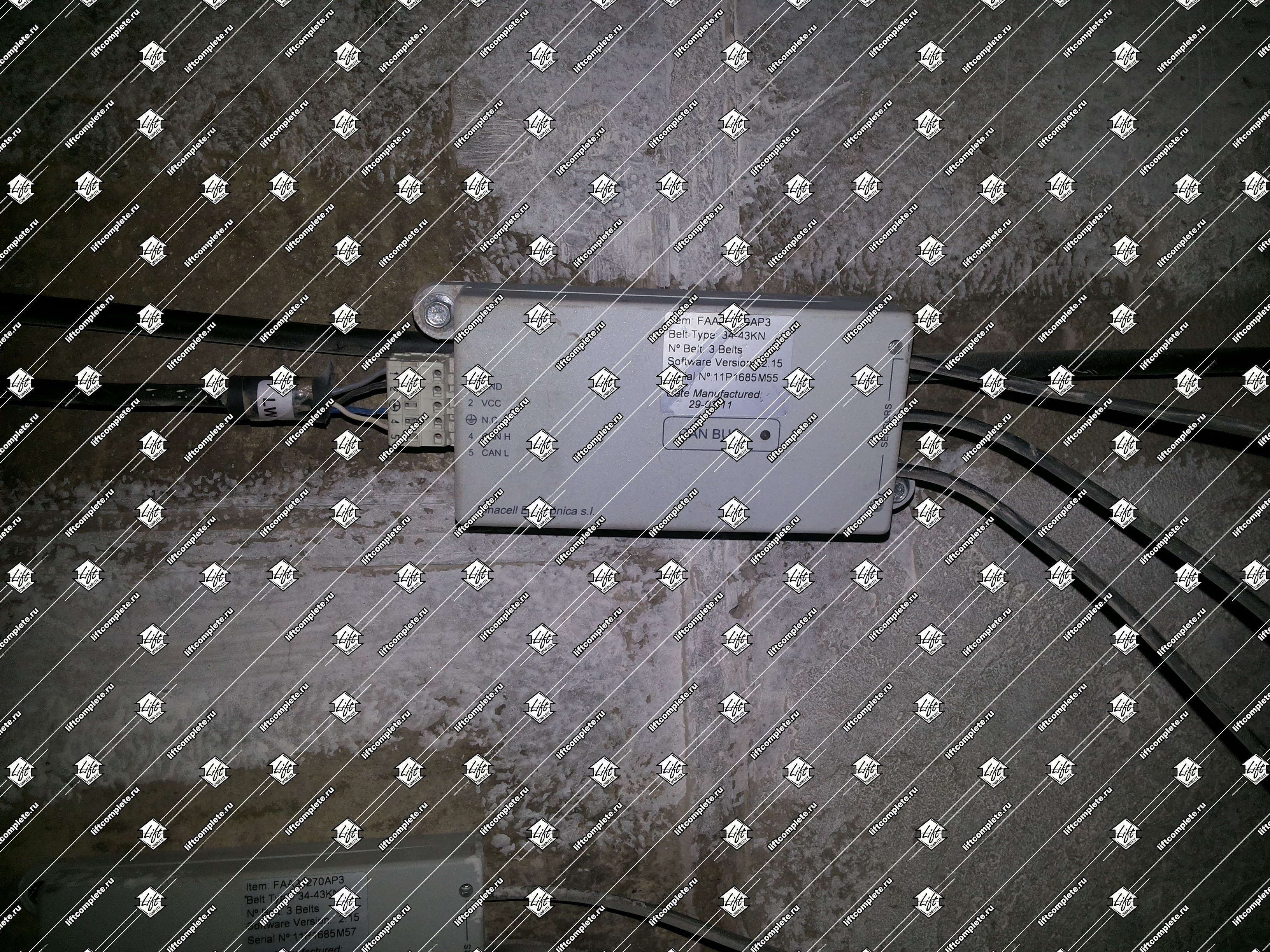 Грузовзвешивающее устройство, OTIS DINACELL, на 3 ремня