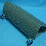 Ступень эскалатора, OTIS, 506 NCE, 800 мм, алюминий, окрашенная (серебро), диаметр роликов - 76.2 мм, без демаркации, без фиксирующего пальца