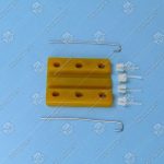 Вкладыш башмака, KONE, L - 80 мм, W - 68 мм, H - 7 мм, T-9 (книжка с пинами и проволокой)