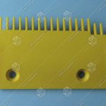 Гребенка входной площадки, SIGMA/LG, правая, 17 зубцов, 146x94 мм, пластик, желтая