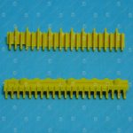 Демаркационная линия (фронтальная) KONE, желтая, L=189,8мм; 21 зубец, KM5203881H01