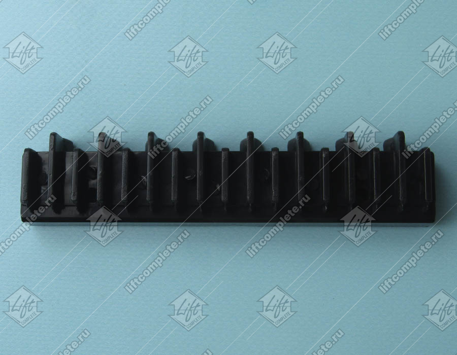 Демаркационная линия, SANYO, L - 153 мм, W - 33 мм, H - 25 мм, чёрная, центральная, 17 зубьев