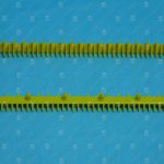 Демаркационная линия (фронтальная) THYSSEN Velino, желтая, 39 зубцов, L=324мм