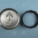 Кнопка вызова/приказа, BLT, символ вверх, красная подсветка, с кодом Брайля