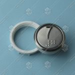 Кнопка вызова/приказа, VEGA Achille, 7 этаж, с кодом Брайля, красная подсветка (разъем MLK)