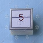 Кнопка вызова/приказа, THYSSEN, этаж 5, KT40-WK21-2006 A4J10132, красная подсветка