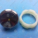 Кнопка вызова/приказа, OTIS, КЛ-300-043 VR, антивандальная, жёлтая подсветка