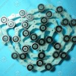 Отклоняющая цепь торца балюстрады, OTIS, 32 звена, двойная вилка