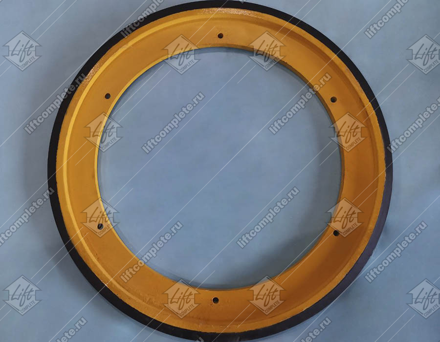 Приводное колесо поручня эскалатора, OTIS, XO 508, D - 587 мм, резиновый обод (крепление d-11 мм без резьбы)