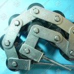 Прижимная роликовая цепь поручня эскалатора, OTIS 506 NCE, 10 роликов, шаг - 70 мм, без кронштейна