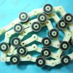 Отклоняющая цепь торца балюстрады, KONE, 18 звеньев, двойная вилка