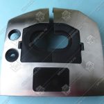 Устье поручня эскалатора, THYSSEN Velino, нижнее, с отверстиями, нержавеющая сталь B.R.T.L. 17350574