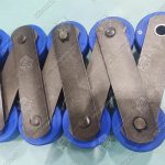 Цепь ступеней эскалатора, ST-133, шаг — 133,33 мм, палец - 84,7x14,63/14,63 мм, пластины - 40x5/40x5 мм, ролик — 70х25 мм, 180 kN