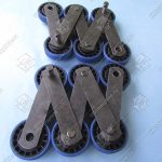 Цепь ступеней эскалатора, XIZI OTIS 508, шаг - 135,46 мм, палец - 78x15/15 мм, пластины - 35x5/30x5 мм, ролик - 76,2х22 мм, без оси, 123 kN (комплект на 2 ступени)